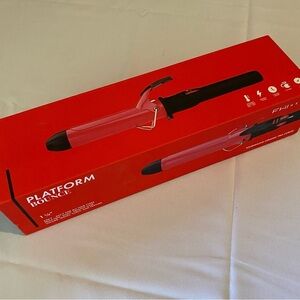 Platform Bounce 1 1/4” Curling Iron - Red and Black
